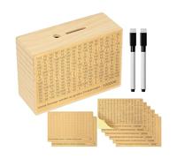 Piggy Bank Wooden Piggy Bank - Money Saver Cash Bank Box Box - Bank of Economics of Coins, Multifunctional Safe, Money Saving Box for Saving Parts