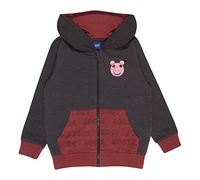 Piggy Face Zipped Hoodie, Kids, 5-15 Years, Burgundy/Black, Official Merchandise