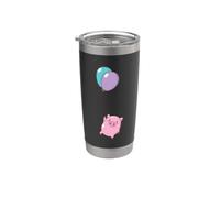 Piggy Flies with Balloons Stainless Steel Insulated Tumbler