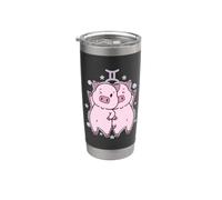 Piggy Gemini Zodiac Sign Stainless Steel Insulated Tumbler