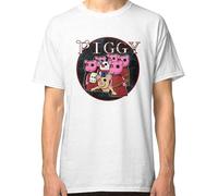 Piggy R-O-B-L-O-X R-O-B-L-O-X Game Piggy R-O-B-L-O-X Characters Tshirtjpeg Summer Shirt for Men - Basic Trendy Cla(1) White XXL