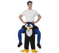 Piggyback Penguin Costume Ride On Christmas Fancy Dress Outfit Mascot