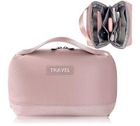PIGIAOKA Electronic Organizer Accessory Bag Cable Organiser Waterproof Travel Gadget Bags Tech Pouch for Charger, Cables, Hard Drive, Power Bank, Memory Card (Pink)
