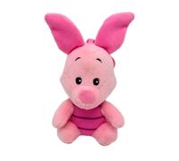 Piglet Backpack Clip (Winnie the Pooh) Unisex - Pink Plush Pendant with Ring, Official Disney License, 100% Polyester, One Size Fits School Backpack, Keys and Gift