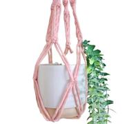 Piglet&Chestnut DIY Plant Hanger Kit, Macrame Beginner Kit, DIY Craft Kit Learn to Macrame UK Made, Pastel Pink