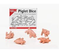 Piglet dice - Roll Your Pigs - Throw The Pigs - Simple Funny Mini Game - 5 Mini Pig Figurines, Fun Party & Travel Game, Push-Your-Luck Pig Dice Set, Compact Game for Groups