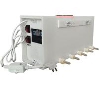 Piglet Feeder Automatic Stainless Steel Straw Feeding Bottle, Constant Temperature Suckling Machine, 8 Pack Pig Feeding Nipple, Ideal for Livestock Care