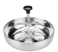 Piglet Feeder Bowl 9.84 in, Four-Section Stainless Steel Feeding Tray with Adjustable Core