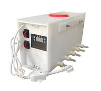 Piglet Feeding Machine Automatic Stirring Milk Feeder For Piglets, Universal Suckling Machine Smart Constant Temperature Sound, Double Switch, Farm Water Bottle Dispenser(10Nipples)