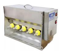 Piglet Milk Bottle Feeder with 10/14 Teat, Stainless Steel Feeding Station for Piglets and Lambs, Ideal for Suckling and Nursing Needs