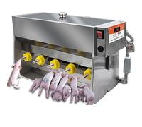 Piglet Milk Feeder 15L/20L, 10/14 Nipple Nursing Bottle with Sound Hole for Lambs & Cattle, Stainless Steel Livestock Lactation Care Solution