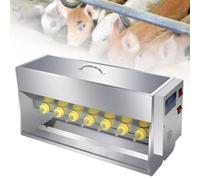 Piglet Nursing Bottle, Automatic Constant Temperature Piglet Feeder, 10/14 Nipple, Piglet Care Station, Stainless Steel Piglet Feeder, Suitable for Piglets, Lambs, with Sound Simulation 10Heads