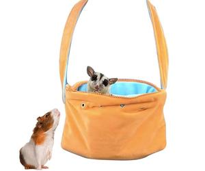 Piglet Pouch - Hamster Travel Bag, Sugar Glider Shoulder Strap | Breathable Polyester Fiber Construction, Portable Outdoor Pet Carrier Law