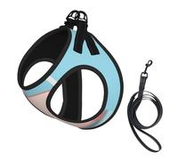 Piglet with a Halo Around his Head Dog Harness - Equipped with Reflective Straps and Quick Release Buckles - Suitable for Small Cats and Dogs