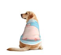 Piglet with a Halo Around his Head Dog Shirt for Large & Medium Dogs - Mesh Breathable Pet T-Shirts, Perfect for Daily Wear and Special Occasions