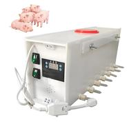 Piglets Milk Feeder, Dual Side Smart Constant Temperature Piglet Nursing Milking Machine with Sound Simulation, Piglet Feeding Station, for Farm Ranch 14Nipples