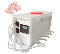 Piglets Milk Feeder, Dual Side Smart Constant Temperature Piglet Nursing Milking Machine with Sound Simulation, Piglet Feeding Station, for Farm Ranch 10Nipples