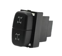 PIGLOLKINY 1 Pc Car Dual Key Switch LED Fog Light Spotlight DRL Power Headlight Control Button Fit for Mitsubishi ASX for Lancer for Pajero V73 V93 V97(Front Rear Diff Lock)