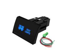 PIGLOLKINY 12V 3A Push Switch Backlight Led Light Bar Spot Fog Lights Garage Top Button Dash Panel Replace Fit for Volkswagen for Amarok(Spot Lights-Blue)