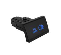 PIGLOLKINY 12V Blue Led Push Button Switch Laser Etched ON OFF With Cable Fit For Amarok For VW Campers Car Accessories(Fog Lights)