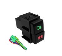 PIGLOLKINY 12V Dual Push Button Switch Led Light Bar Fog ON-OFF Garage Momentary Fit For Nissan For Navara For Patrol For Pathfinder For X-TRAIL(Fog Rear Lights)