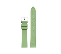 PIGLOLKINY 14mm-18mm Fluororubber Watch Strap For Huawei GT6/5PRO For Longines Universal Men Women Bracelet Wristband(Fruit green,15mm)