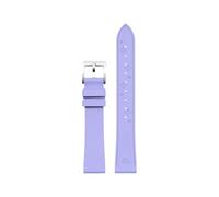 PIGLOLKINY 14mm-18mm Fluororubber Watch Strap For Huawei GT6/5PRO For Longines Universal Men Women Bracelet Wristband(Light purper,14mm)
