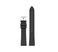 PIGLOLKINY 14mm-18mm Fluororubber Watch Strap For Huawei GT6/5PRO For Longines Universal Men Women Bracelet Wristband(Black,16mm)
