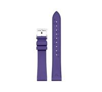 PIGLOLKINY 14mm-18mm Fluororubber Watch Strap For Huawei GT6/5PRO For Longines Universal Men Women Bracelet Wristband(Dark purper,15mm)