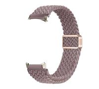 PIGLOLKINY 14mm Watchband For Garmin Lily 2 Active Loop Buckle Nylon Braid Magnetic Bracelet(Smoky Purple,For Lily 2 Active)