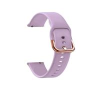 PIGLOLKINY 18mm Silicone Smart Watch Band Fit For Garmin Venu 2S 3S Vivomove Strap Vivoactive 4S Forerunner 255S(Light purple 2,For Vivoactive 4S)