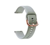 PIGLOLKINY 18mm Silicone Smart Watch Band Fit For Garmin Venu 2S 3S Vivomove Strap Vivoactive 4S Forerunner 255S(Gray 2,For Garmin Rey)