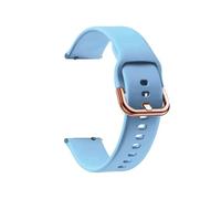 PIGLOLKINY 18mm Silicone Watch Band Strap Bracelet Fit For Garmin Venu 2S 3S Vivoactive 4S Replacement(Light blue,For Garmin Active S)