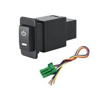 PIGLOLKINY 1PC Car LED Power Front Fog Lamp Steering Wheel Heat Radar Sensor Switch Button with Wire Fit for Nissan Paladin Accessories(Power)