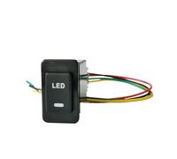 PIGLOLKINY 1PC Car LED Power Front Fog Lamp Steering Wheel Heat Radar Sensor Switch Button with Wire Fit for Nissan Paladin Accessories(LED)