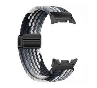 PIGLOLKINY 1pcs Braided Nylon Band For Samsung For Galaxy Watch 8/8 Classic 46mm Magnetic Buckle Colorful Sport Strap(GradiendBB,For 8 or 8 classic)