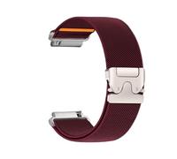 PIGLOLKINY 20/22mm Band For Amazfit Bip 6 5/GTS 3/2/2e/GTR 3 Pro/42mm/47mm/2/2e/stratos 2/3pro Parachute Buckle Bracelet(Wine Red,22mm)