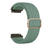 PIGLOLKINY 20/22mm Elastic Braided Band For Garmin Forerunner 55 265 965 255 165 245 /Vivoactive 5 4 3 Bracelet(Green,20mm)