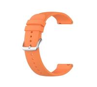 PIGLOLKINY 20/22mm Silicone Strap For Huawei Watch 4 GT3 GT2 Smart Band For Garmin Venu Vivoactive 5 Forerunner 165 245 245M 645(Orange,20mm)