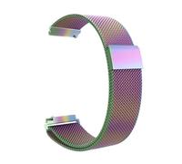 PIGLOLKINY 20/22mm Stainless Steel Strap For Garmin Venu 4 3 2 2S 3S/Forerunner 55 158 245 255 645 745 965 970 Band(ML-Colorful,22mm Width Band)