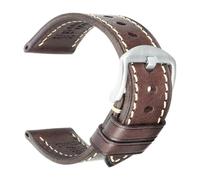 PIGLOLKINY 2020 Handmade Genuine Leather Watchbands For Samsung For Galaxy 46mm Gear S3 For Huawei GT2(Brown S,20mm)