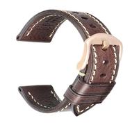PIGLOLKINY 2020 Handmade Genuine Leather Watchbands For Samsung For Galaxy 46mm Gear S3 For Huawei GT2(Brown R,20mm)