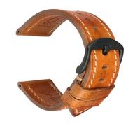PIGLOLKINY 2020 Handmade Genuine Leather Watchbands For Samsung For Galaxy 46mm Gear S3 For Huawei GT2(Light Brown B,22mm)
