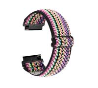 PIGLOLKINY 20mm 22mm Nylon Strap For Xiaomi Watch 5/S4 S3 S2 Breathable Durable Bracelet For Redmi 5 Oneplus Lite-3(Colorful stripes,For other 20mm)
