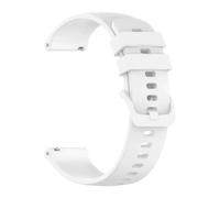 PIGLOLKINY 22/20mm Sport Rubber Watch Band For TicWatch Pro 3 Ultra E3 E2 S2 X GTW 2021 Smartwatch Bracelets Belt Strap(White21,1pcs 20mm)
