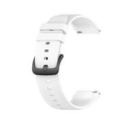 PIGLOLKINY 22mm Silicone Strap Fit For Xiaomi Watch S1/S1 Active Replacement Band For S4 S3 S2(White)