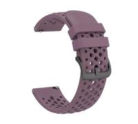 PIGLOLKINY 22mm Silicone Strap For Amazfit Active Max Replacement Watch Band For OPPO X3 For Huawei GT Runner 2(Smoky Purple)