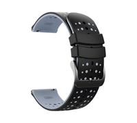 PIGLOLKINY 22mm Sport Slicone Strap Fit For OnePlus Watch 3 2 2R 46mm For OPPO X X2 4 Pro For Mi S4 S3 S1(Black Gray17)