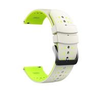 PIGLOLKINY 22mm Sport Slicone Strap Fit For OnePlus Watch 3 2 2R 46mm For OPPO X X2 4 Pro For Mi S4 S3 S1(Starlight Green12)