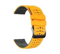 PIGLOLKINY 22mm Sport Slicone Strap Fit For OnePlus Watch 3 2 2R 46mm For OPPO X X2 4 Pro For Mi S4 S3 S1(Yellow Gray14)